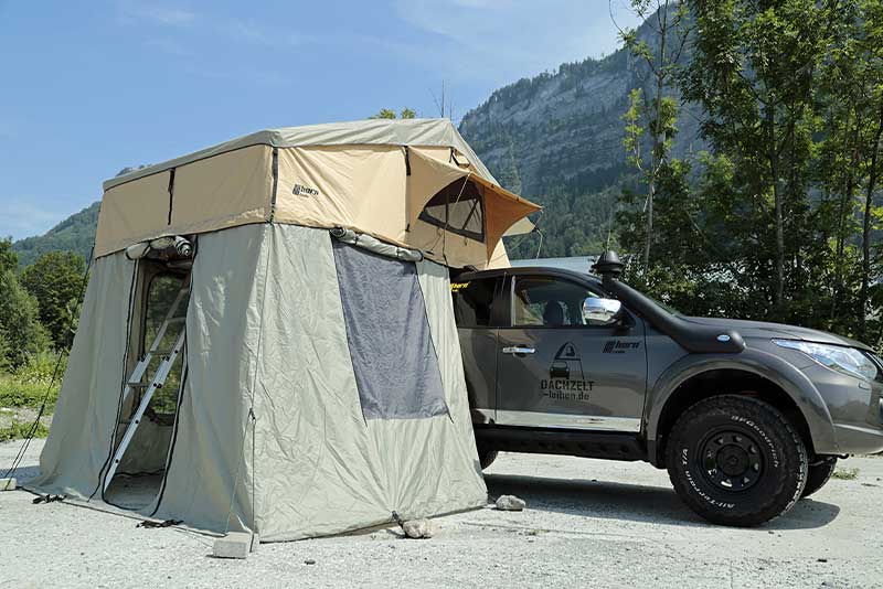 Campen mit einem Dachzelt in Deutschland